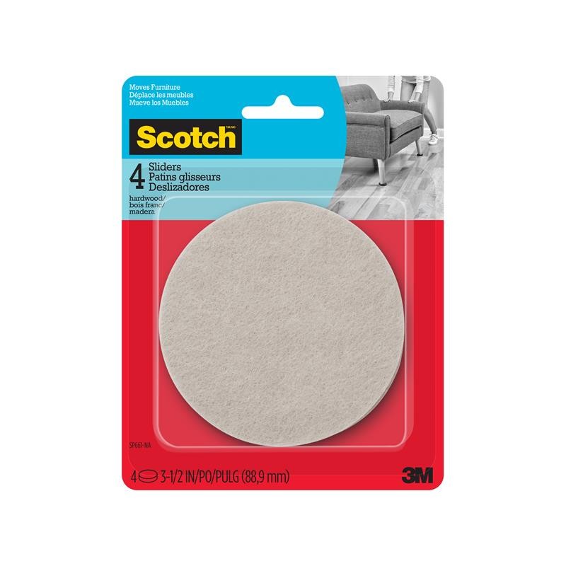 1 pcs : SP661-NA - SCOTCH FELT FURNITURE MOVERS SP6