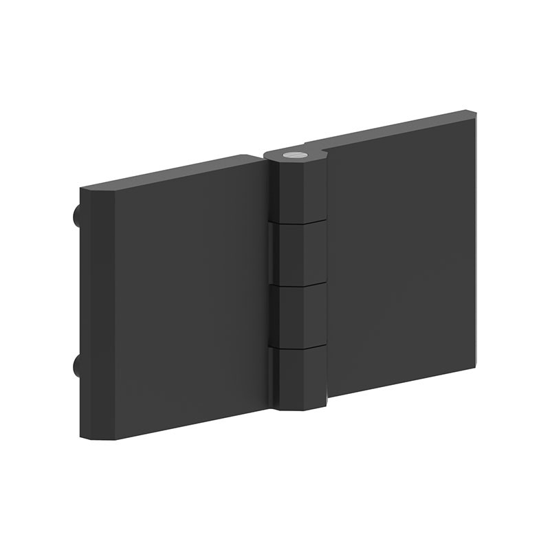 1 pcs : 399123 - LEAF HINGE 60X120 ZAMAK BLACK PO