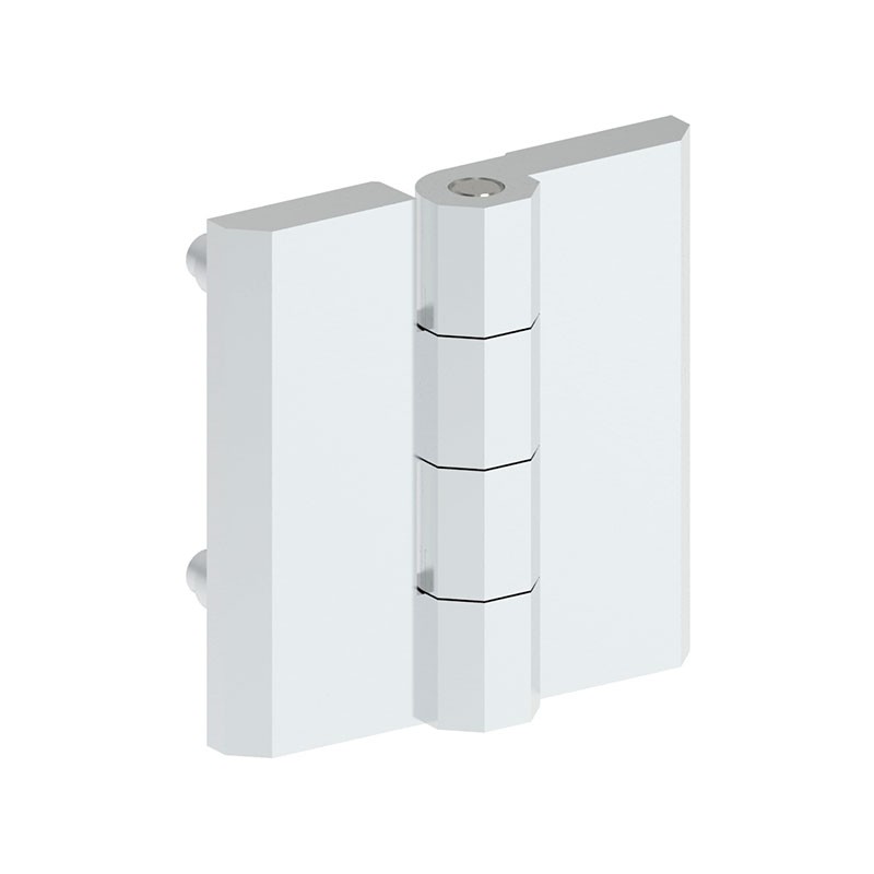 1 pcs : 099111 - LEAF HINGE 50X50 ZAMAK CHROME FI