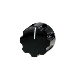1 pcs : 1914-N - KNOB SERRATED 0.250' PHENOLIC