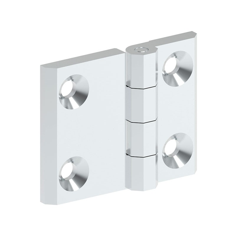 1 pcs : 099117 - LEAF HINGE 50X63 ZAMAK CHROME FI