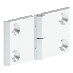 1 pcs : 399116 - LEAF HINGE 60X120 ZAMAK CHROME F