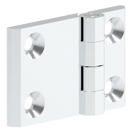 1 pcs : 399115 - LEAF HINGE 60X90 ZAMAK CHROME FI