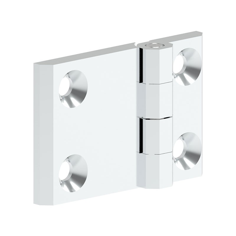 1 pcs : 399115 - LEAF HINGE 60X90 ZAMAK CHROME FI