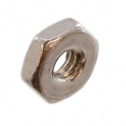 100 pcs : HNSS256 - HEX NUT 3/16' STN STEEL 2-56