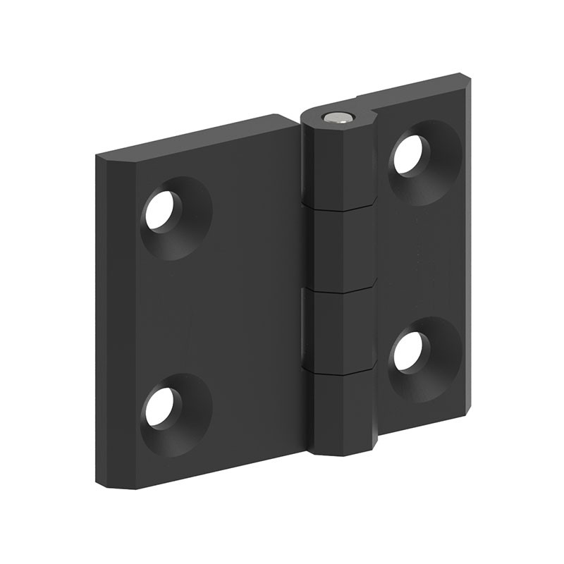 1 pcs : 099127 - LEAF HINGE 50X63 ZAMAK BLACK POW
