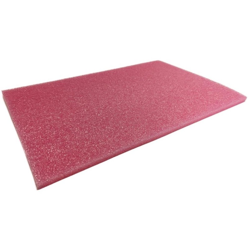 1 pcs : ESD-FOAM-PINK-18X12X0.5 - PINK ESD FOAM, LEAD INSERTION GR