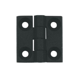 1 pcs : 0991210 - LEAF HINGE 50X76 ZAMAK BLACK POW