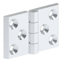 1 pcs : 099116 - LEAF HINGE 50X76 ZAMAK CHROME FI