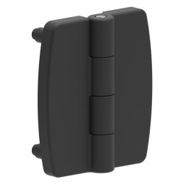 1 pcs : 1399121 - STYLED LEAF HINGE 80X70 ZAMAK BL