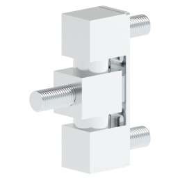 1 pcs : 09331 - SIDE MOUNTED HINGE BRASS CHROME