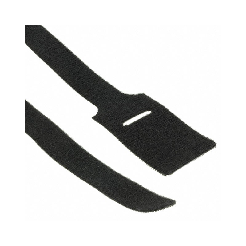 10 pcs : RKW-12-9-BK - HOOK&LOOP TIE BLACK 9'