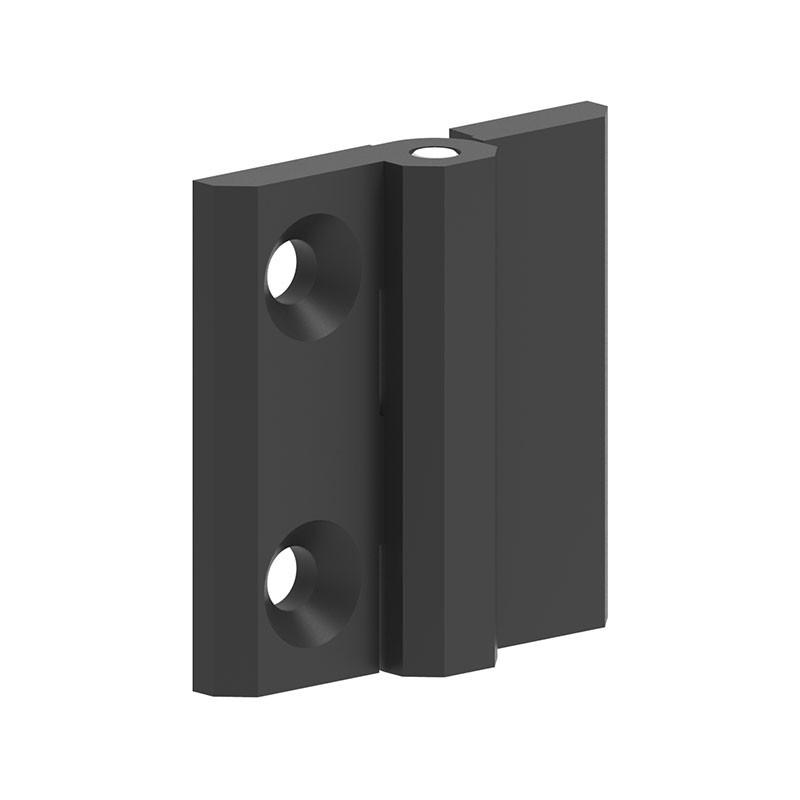 1 pcs : 199202 - LEAF HINGE 50X50 POLYMER BLACK F