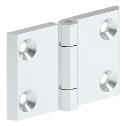 1 pcs : 0991110 - LEAF HINGE 50X76 ZAMAK CHROME FI