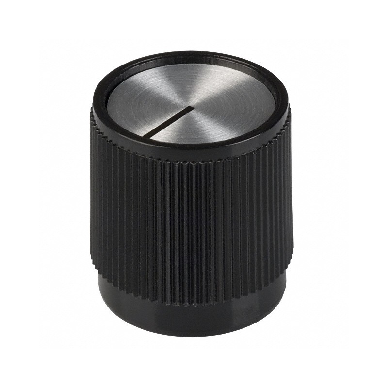 1 pcs : 8555 - KNOB KNURLED 0.250' PLAST