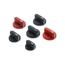 1 pcs : 5740E - KNOB FLUTED W/SKIRT 0.250' PLAST