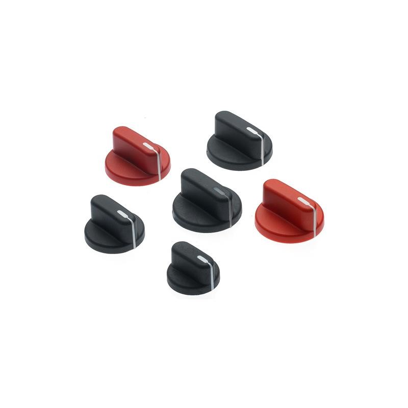 1 pcs : 5740E - KNOB FLUTED W/SKIRT 0.250' PLAST