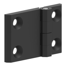 1 pcs : 399125 - LEAF HINGE 60X90 ZAMAK BLACK POW