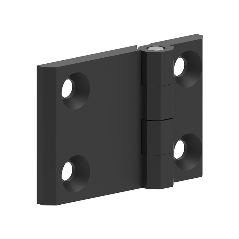1 pcs : 399125 - LEAF HINGE 60X90 ZAMAK BLACK POW
