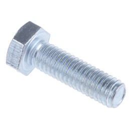 1 Bag of 100 - Zinc plated & clear Passivated Steel Hex, Hex Bolt, M6 x 20mm