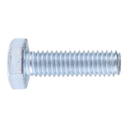 1 Bag of 100 - Zinc plated & clear Passivated Steel Hex, Hex Bolt, M6 x 20mm