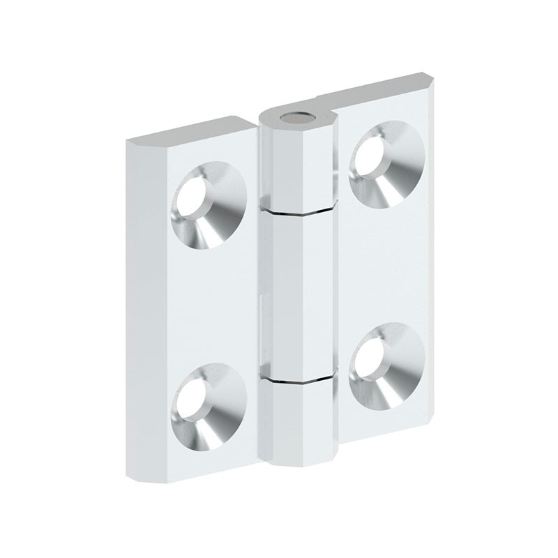 1 pcs : 099114 - LEAF HINGE 50X50 ZAMAK CHROME FI