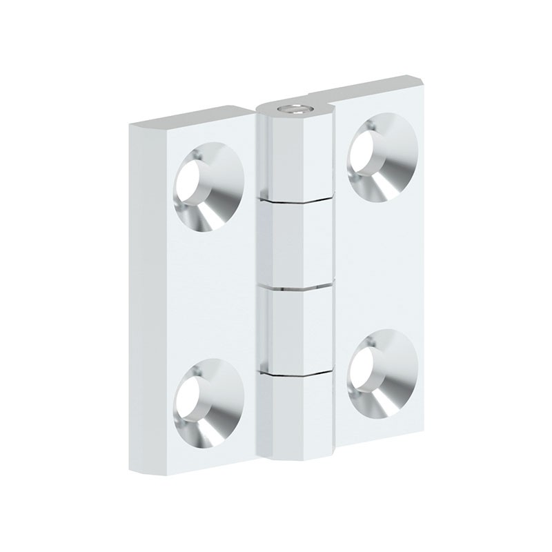 1 pcs : 299113 - LEAF HINGE 40X40 ZAMAK CHROME FI