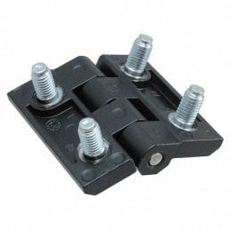 1 pcs : 399121 - LEAF HINGE 60X60 ZAMAK BLACK POW