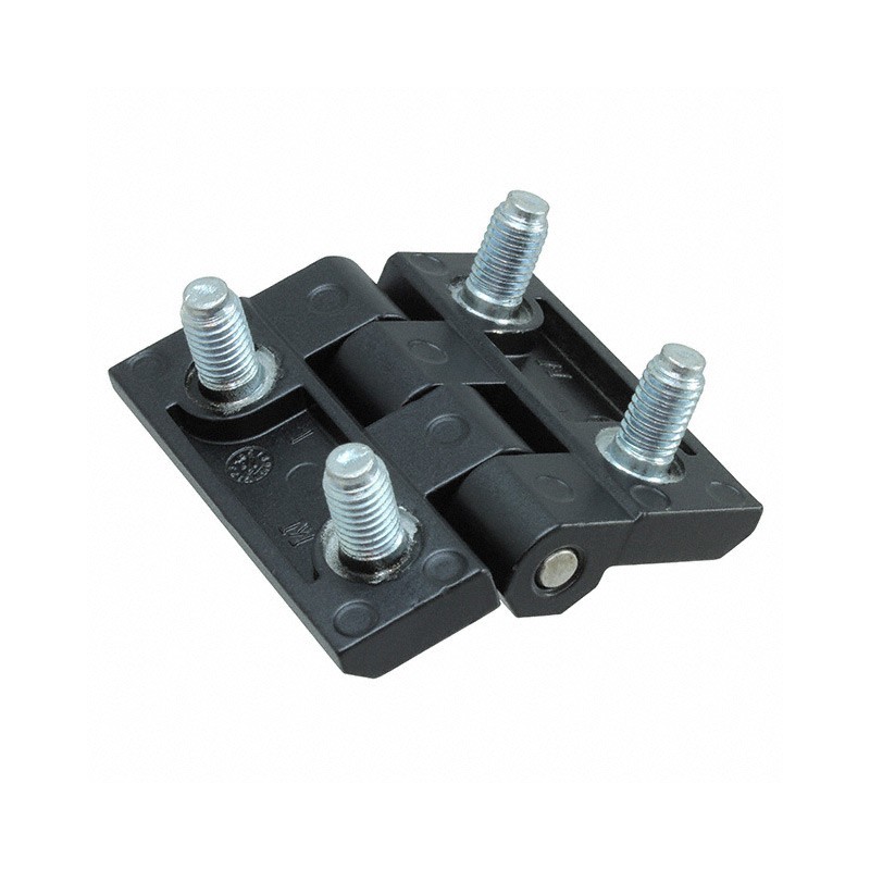 1 pcs : 399121 - LEAF HINGE 60X60 ZAMAK BLACK POW