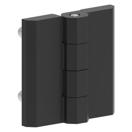 1 pcs : 399121 - LEAF HINGE 60X60 ZAMAK BLACK POW