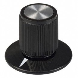 1 pcs : 8558 - KNOB KNURLED W/SKRT 0.125' PLAST