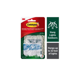 1 pcs : 17017CLR-AWES - COMMAND OUTDOOR LIGHT CLIPS