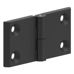1 pcs : 399126 - LEAF HINGE 60X120 ZAMAK BLACK PO