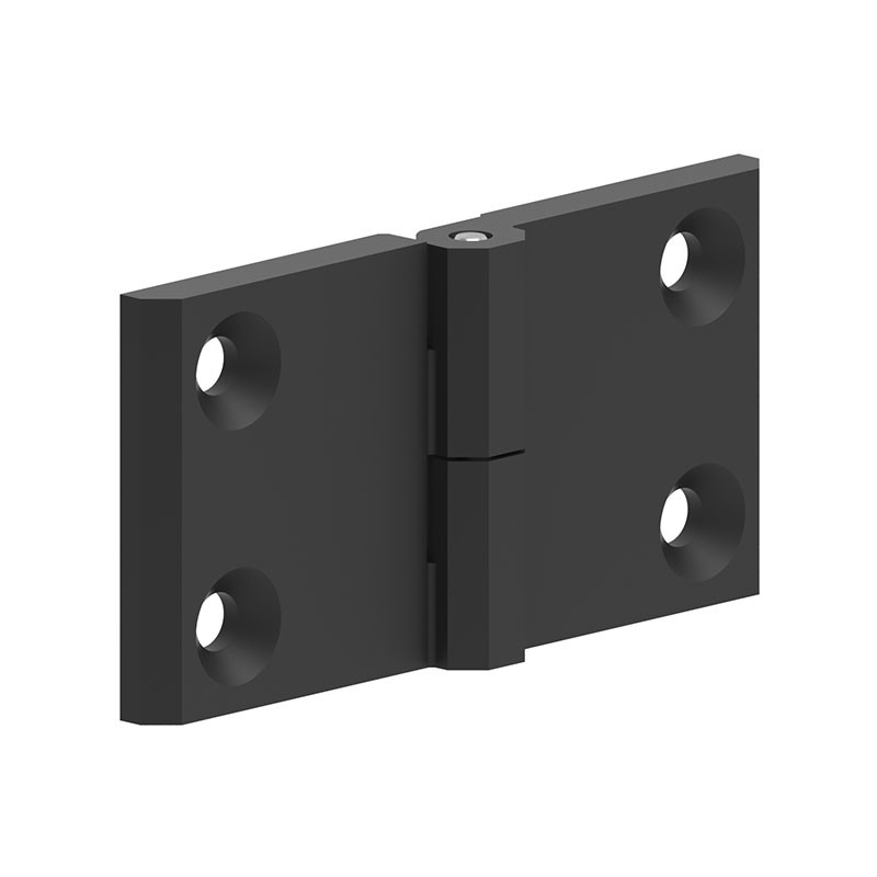 1 pcs : 399126 - LEAF HINGE 60X120 ZAMAK BLACK PO
