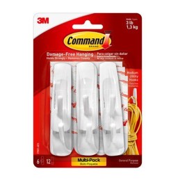 1 pcs : 17001-6ES - COMMAND MEDIUM UTILITY HOOK