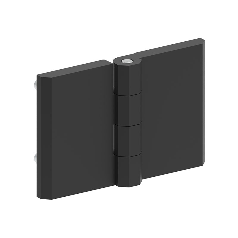 1 pcs : 099129 - LEAF HINGE 50X76 ZAMAK BLACK POW
