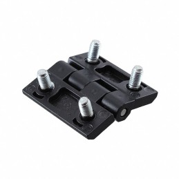 1 pcs : 299121 - LEAF HINGE 40X40 ZAMAK BLACK POW