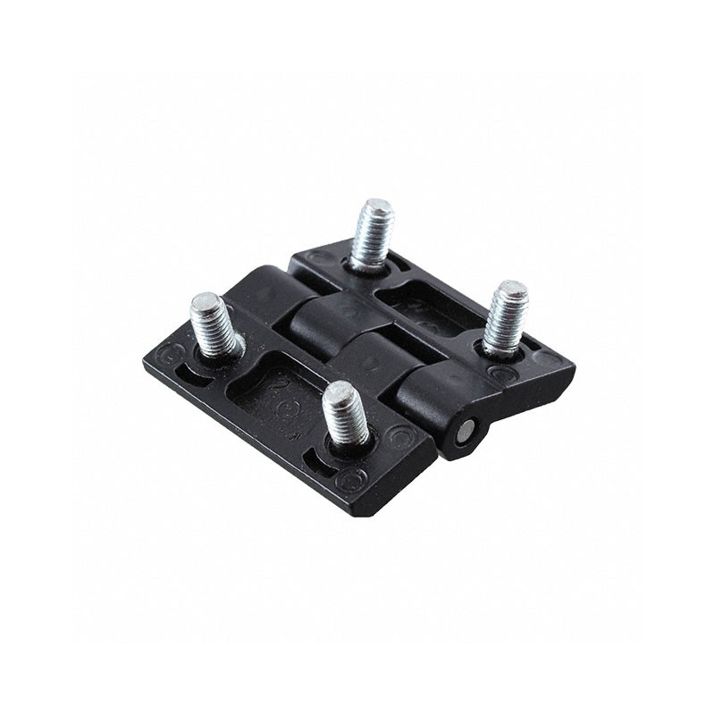 1 pcs : 299121 - LEAF HINGE 40X40 ZAMAK BLACK POW