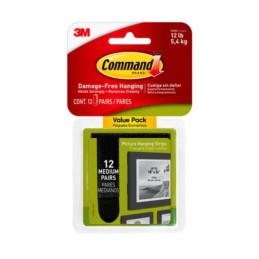 1 pcs : 17204BLK-12ES - COMMAND MEDIUM BLACK PICTURE HAN