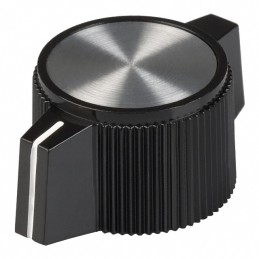 1 pcs : 8566 - KNOB KNURLED 0.250' PLASTIC