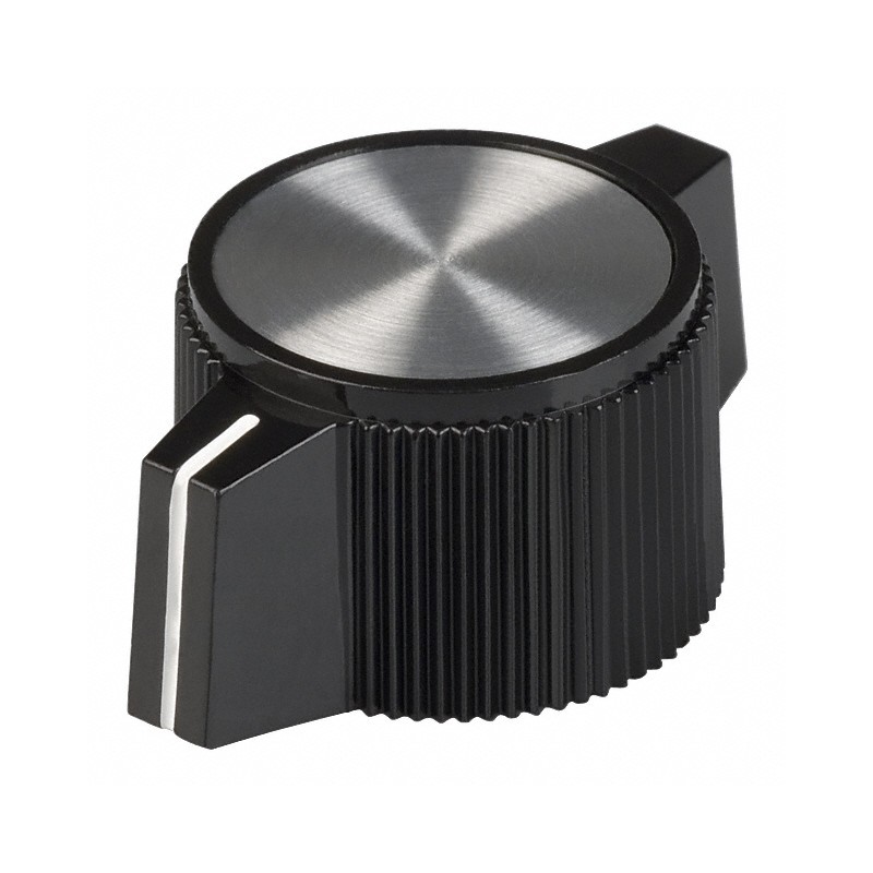 1 pcs : 8566 - KNOB KNURLED 0.250' PLASTIC