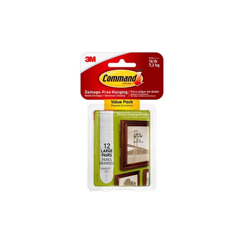 1 pcs : 17206-12ES - COMMAND LARGE PICTURE HANGIN