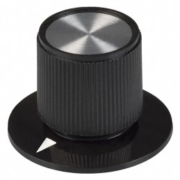 1 pcs : 8559 - KNOB KNURLED W/SKRT 0.250' PLAST