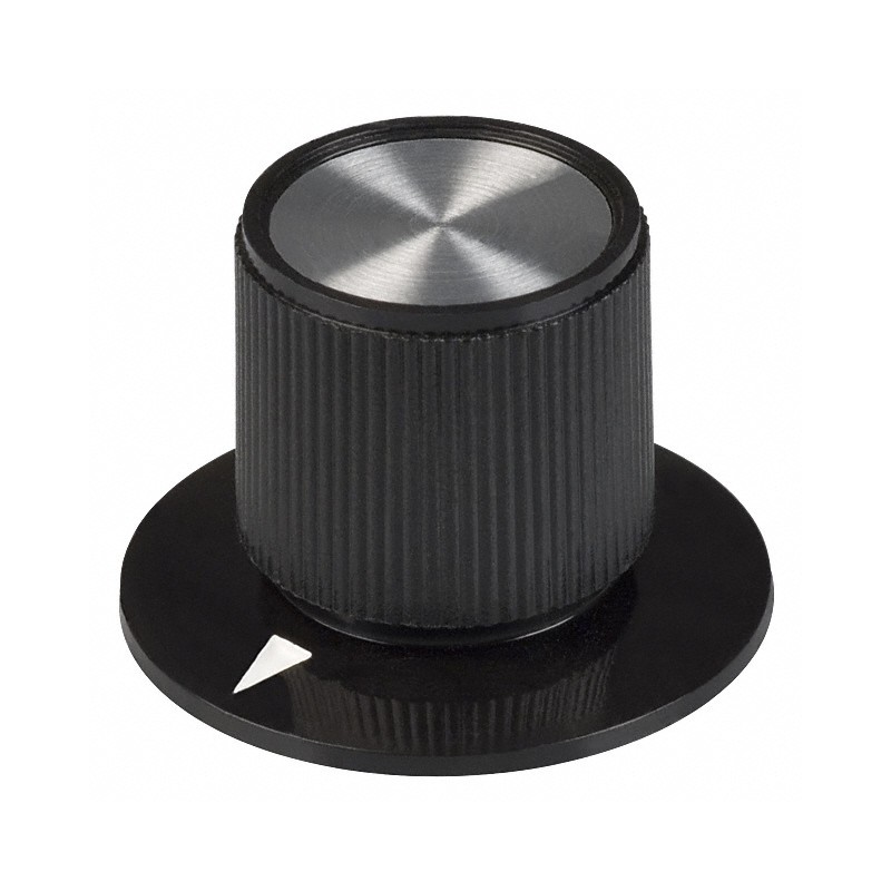 1 pcs : 8559 - KNOB KNURLED W/SKRT 0.250' PLAST