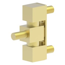 1 pcs : 09330 - SIDE MOUNTED HINGE BRASS NONE FI