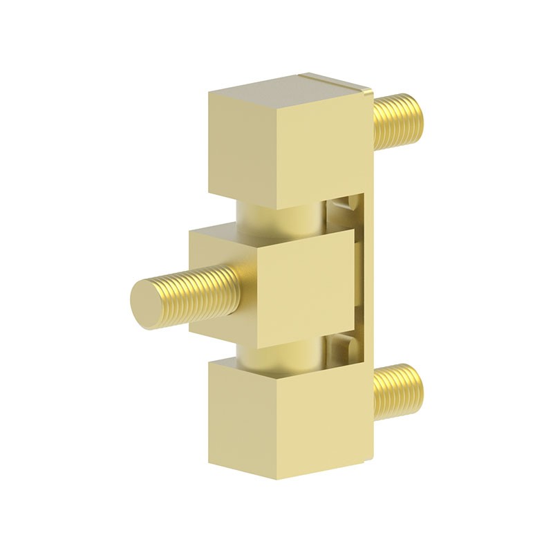 1 pcs : 09330 - SIDE MOUNTED HINGE BRASS NONE FI