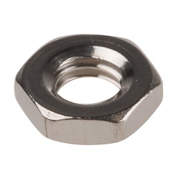 1 Bag of 100 - RS PRO, Plain Stainless Steel Hex Nut, DIN 439, M4