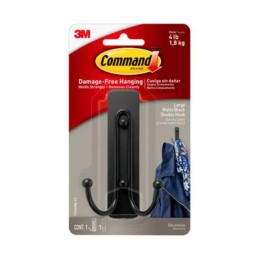 1 pcs : 17036MB-ES - COMMAND LARGE MATTE BLACK DOUBLE
