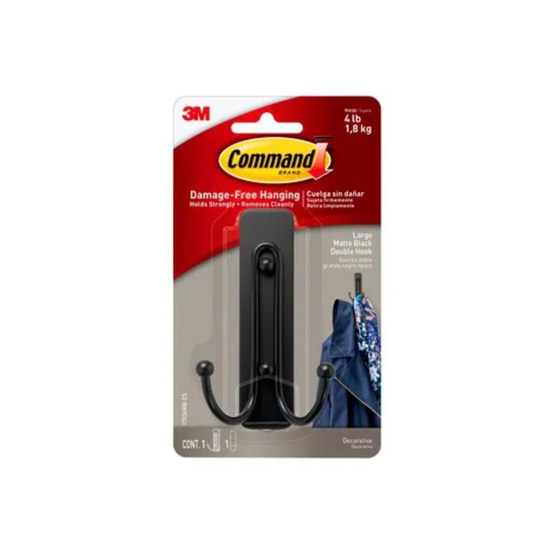 1 pcs : 17036MB-ES - COMMAND LARGE MATTE BLACK DOUBLE