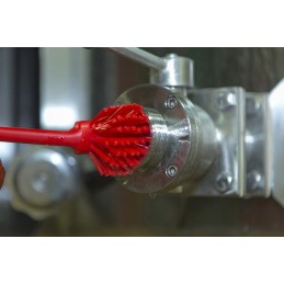 1 pcs - Vikan Medium Bristle White Scrubbing Brush, 23mm bristle length, PET bristle material